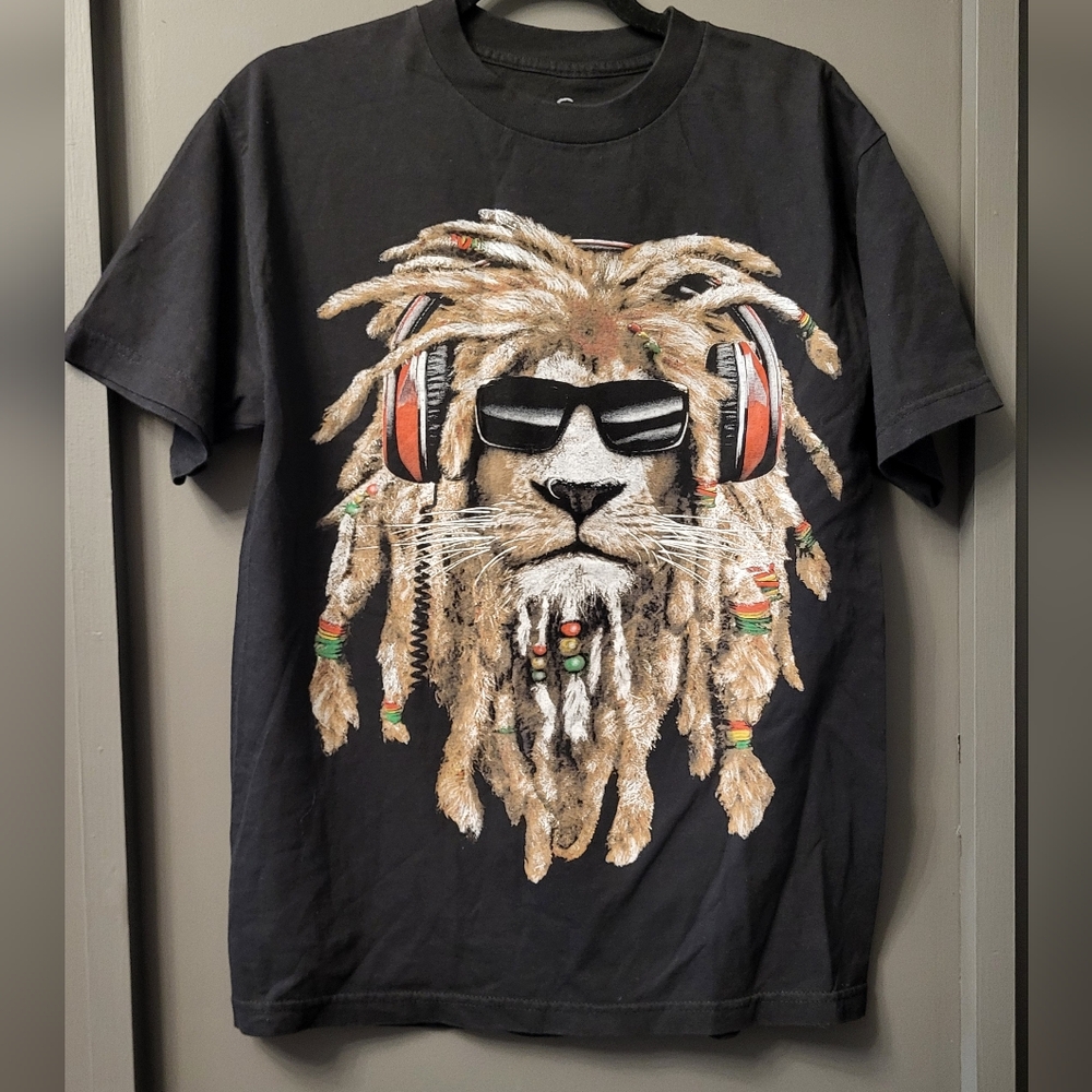 Adult M Jamaican Lion T-Shirt
